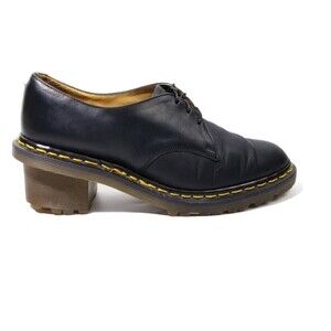 RARE Dr. Martens 1461 Witch Greasy Leather 3-Eye Heeled Oxford Shoes